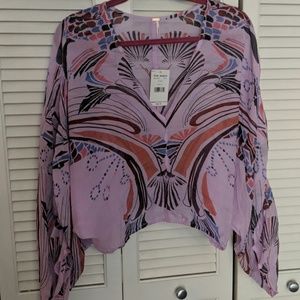 NWT Free People Cropped Blouse